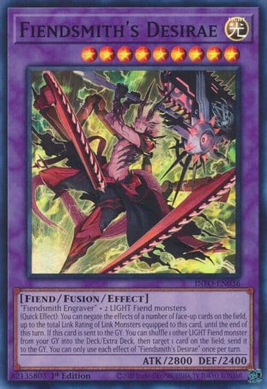 Fiendsmiths Desirae The Infinite Forbidden Yu-Gi-Oh! card