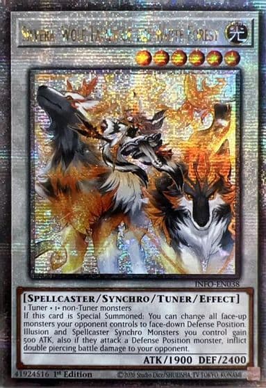 Silvera Wolf Tamer of the White Forest Quarter Century Secret Rare The Infinite Forbidden Yu-Gi-Oh! card