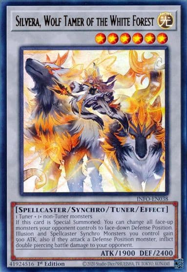 Silvera Wolf Tamer of the White Forest The Infinite Forbidden Yu-Gi-Oh! card