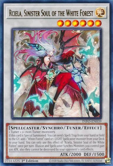 Rciela Sinister Soul of the White Forest The Infinite Forbidden Yu-Gi-Oh! card