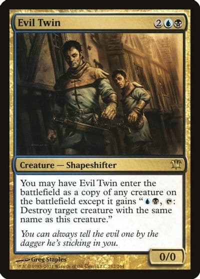 Evil Twin Innistrad Magic card