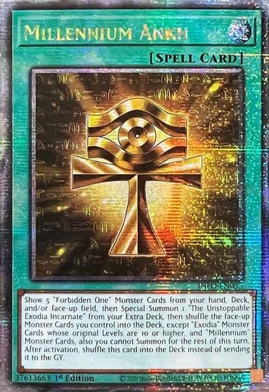 Millennium Ankh Quarter Century Secret Rare The Infinite Forbidden Yu-Gi-Oh! card