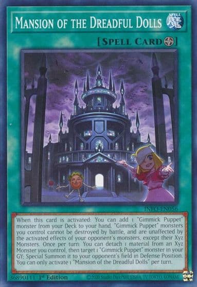 Mansion of the Dreadful Dolls The Infinite Forbidden Yu-Gi-Oh! card