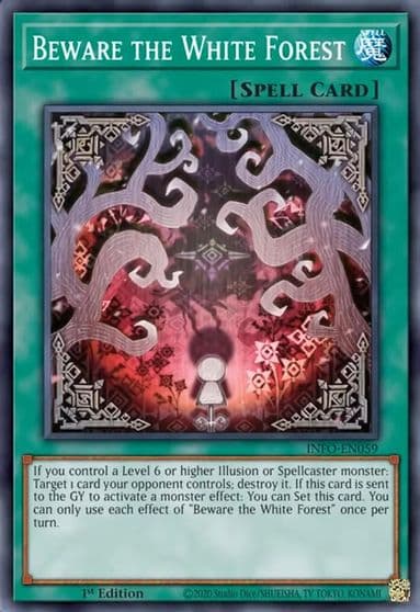 Beware the White Forest The Infinite Forbidden Yu-Gi-Oh! card