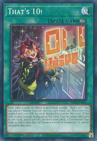 Thats 10 The Infinite Forbidden Yu-Gi-Oh! card