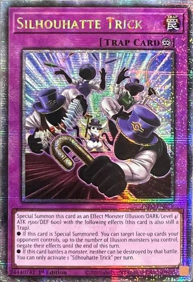 Silhouhatte Trick Quarter Century Secret Rare The Infinite Forbidden Yu-Gi-Oh! card