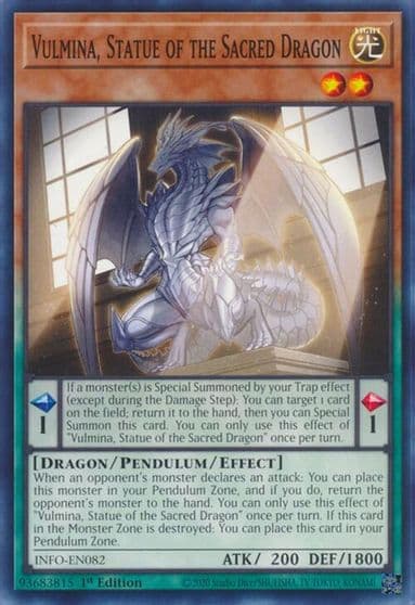 Vulmina Statue of the Sacred Dragon The Infinite Forbidden Yu-Gi-Oh! card