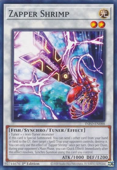 Zapper Shrimp The Infinite Forbidden Yu-Gi-Oh! card
