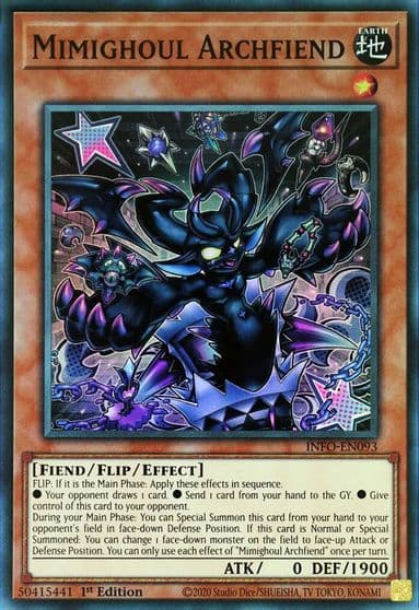 Mimighoul Archfiend The Infinite Forbidden Yu-Gi-Oh! card