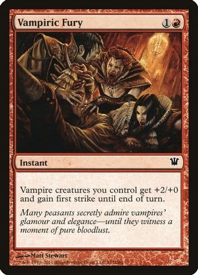 Vampiric Fury Innistrad Magic card