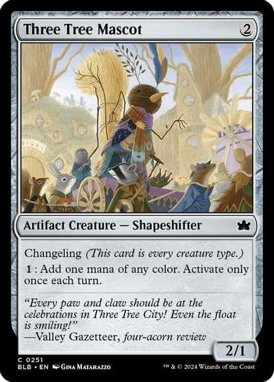 Three Tree Mascot Bloomburrow Magic card