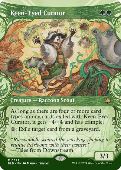 Keen Eyed Curator Showcase Bloomburrow Magic card
