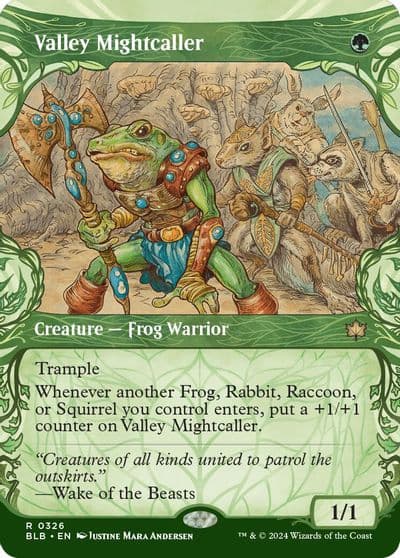 Valley Mightcaller Showcase Bloomburrow Magic card