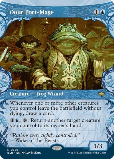 Dour Port Mage Showcase Bloomburrow Magic card