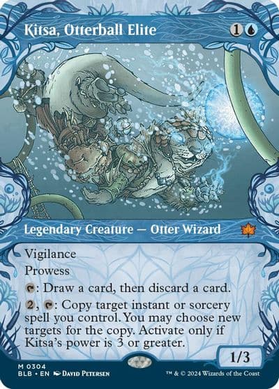 Kitsa Otterball Elite Showcase Bloomburrow Magic card