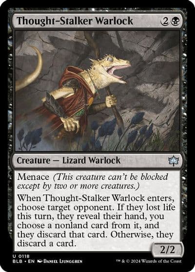 Thought Stalker Warlock Bloomburrow Magic card