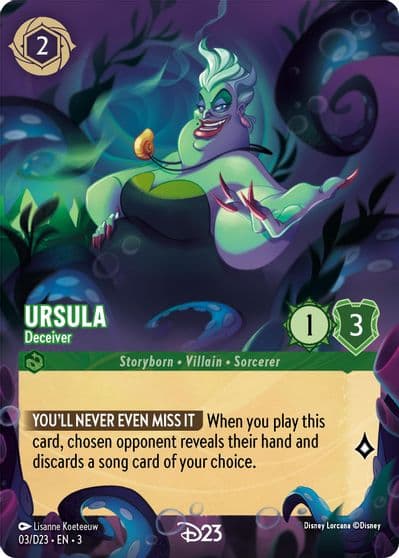 Ursula Deceiver D23 Promos Lorcana card