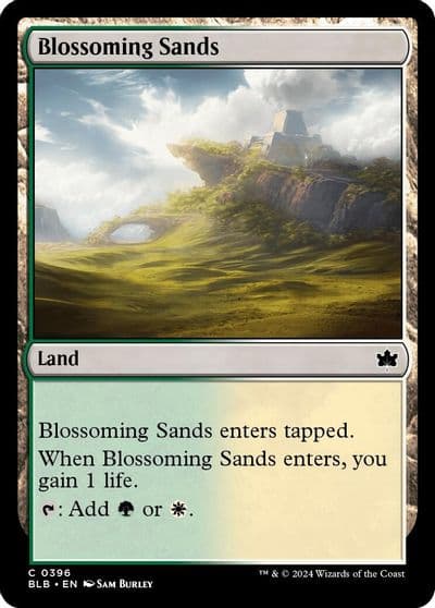 Blossoming Sands Bloomburrow Magic card