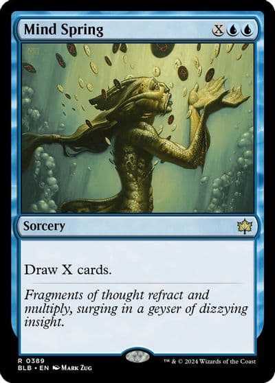 Mind Spring Bloomburrow Magic card