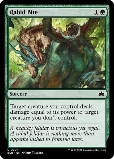 Rabid Bite Bloomburrow Magic card