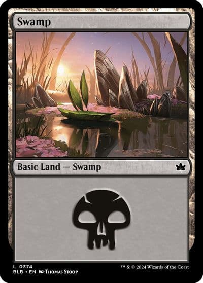Swamp 0374 Bloomburrow Magic card