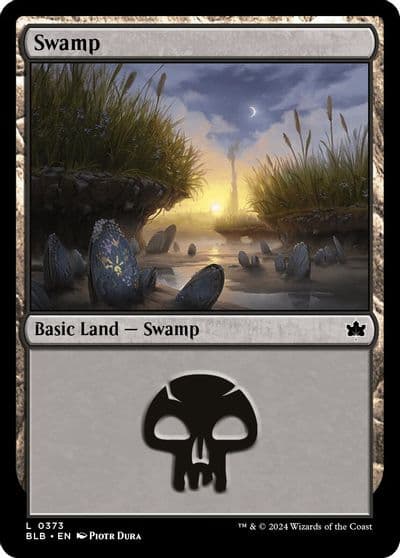 Swamp 0373 Bloomburrow Magic card
