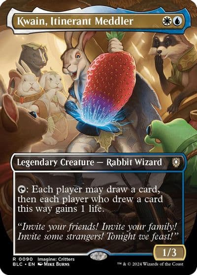 Kwain Itinerant Meddler Borderless Commander: Bloomburrow Magic card