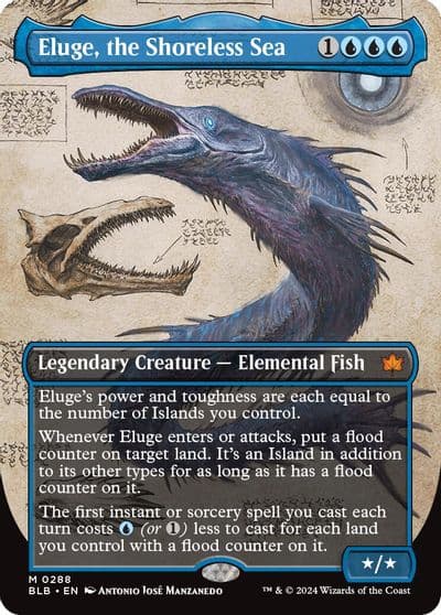 Eluge the Shoreless Sea Borderless Bloomburrow Magic card