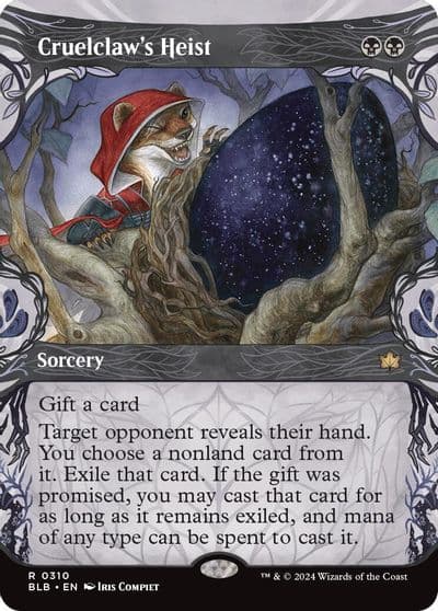Cruelclaws Heist Showcase Bloomburrow Magic card