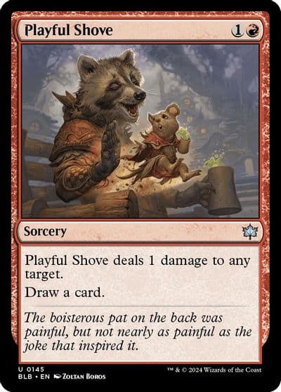 Playful Shove Bloomburrow Magic card