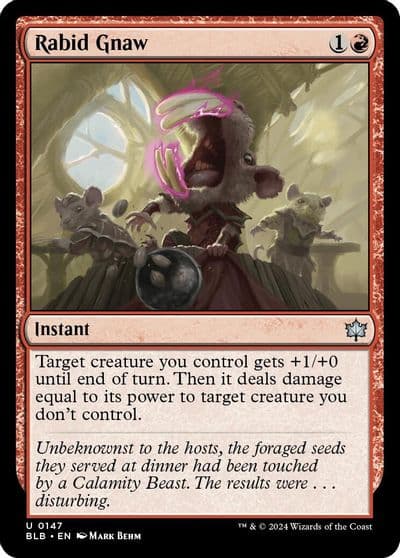 Rabid Gnaw Bloomburrow Magic card