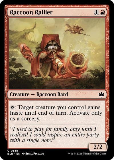 Raccoon Rallier Bloomburrow Magic card