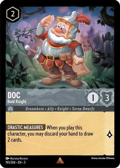 Doc Bold Knight Shimmering Skies Lorcana card