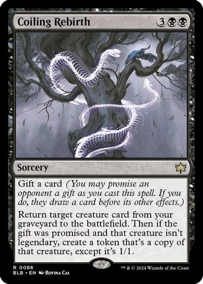 Coiling Rebirth Bloomburrow Magic card