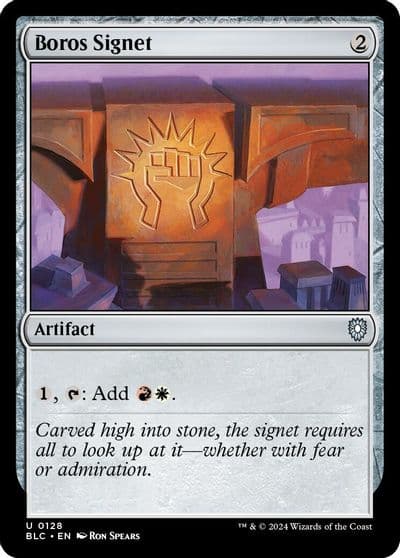Boros Signet Commander: Bloomburrow Magic card