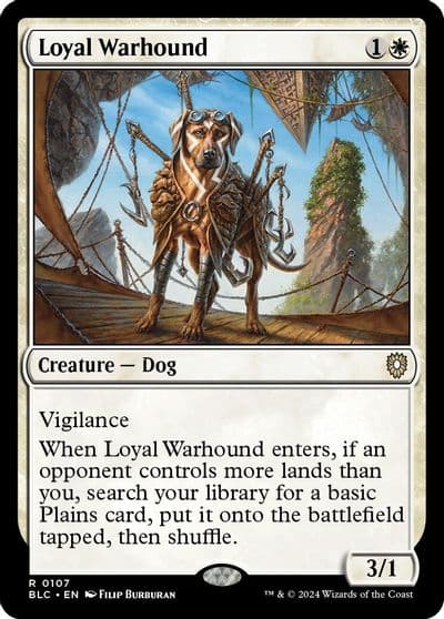 Loyal Warhound Commander: Bloomburrow Magic card
