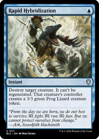 Rapid Hybridization Commander: Bloomburrow Magic card