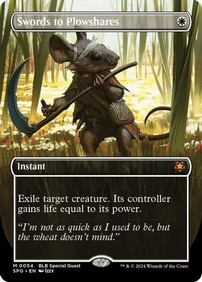 Swords to Plowshares Borderless Special Guests Magic card