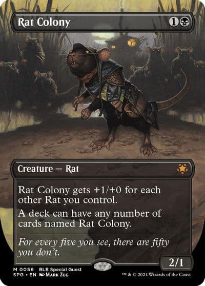 Rat Colony Borderless Special Guests Magic card