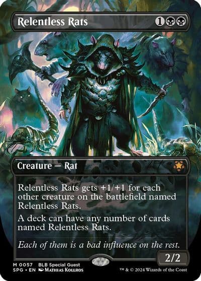 Relentless Rats Borderless Special Guests Magic card