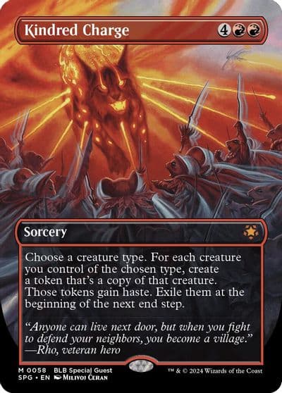 Kindred Charge Borderless Special Guests Magic card