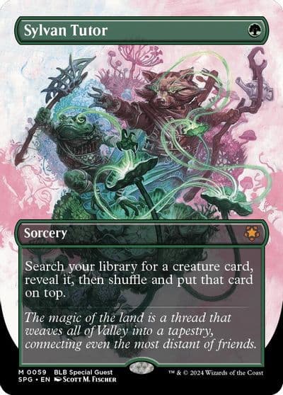 Sylvan Tutor Borderless Special Guests Magic card