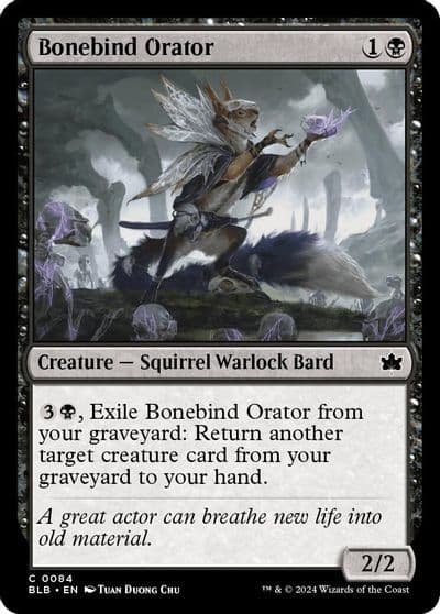 Bonebind Orator Bloomburrow Magic card