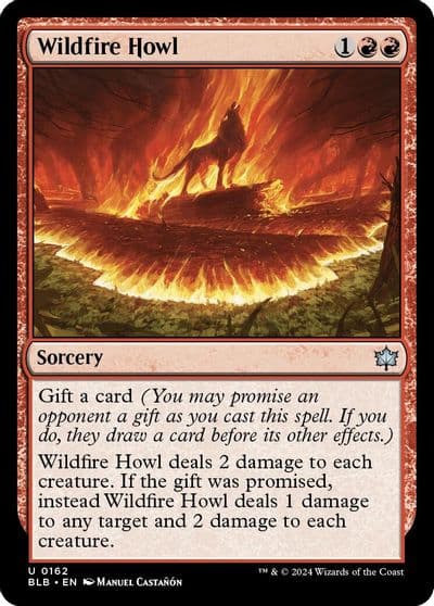Wildfire Howl Bloomburrow Magic card