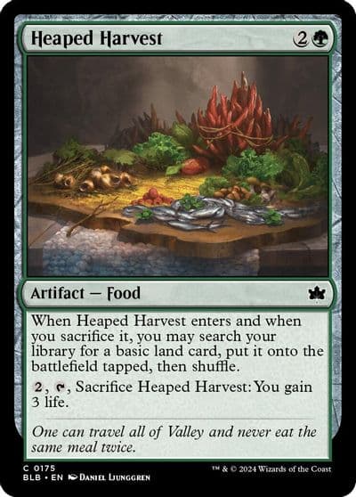 Heaped Harvest Bloomburrow Magic card