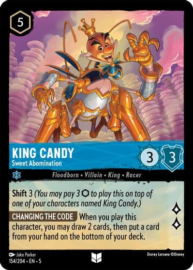 King Candy Sweet Abomination Shimmering Skies Lorcana card