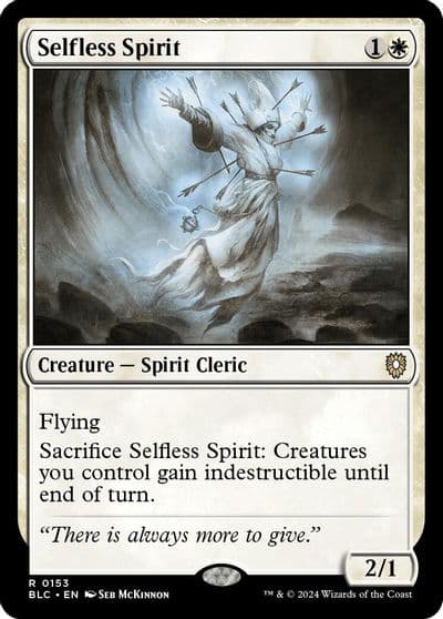 Selfless Spirit Commander: Bloomburrow Magic card