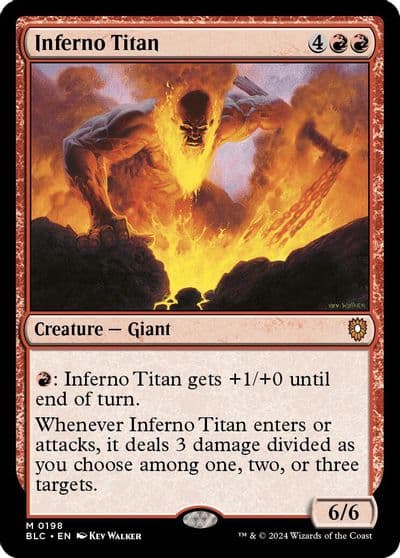 Inferno Titan Commander: Bloomburrow Magic card