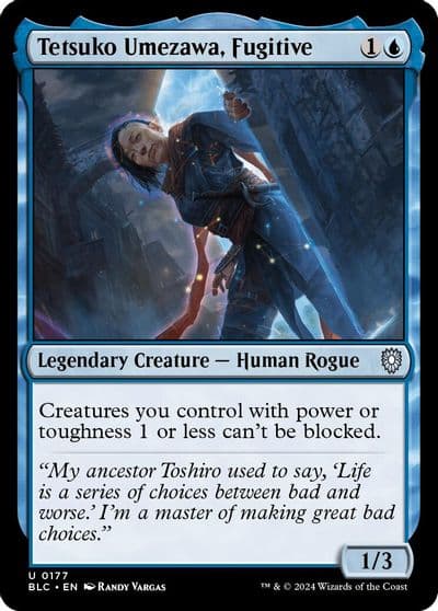 Tetsuko Umezawa Fugitive Commander: Bloomburrow Magic card