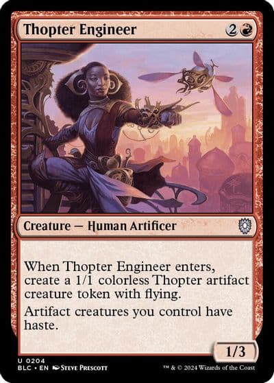 Thopter Engineer Commander: Bloomburrow Magic card
